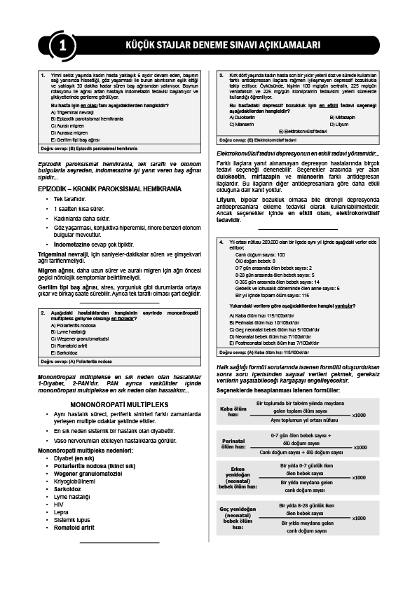 24 Açıklamalı Deneme Serisi 5.Baskı - Küçük Stajlar