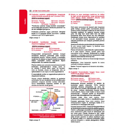 Tüm TUS Soruları ( 35.Baskı ) Anatomi