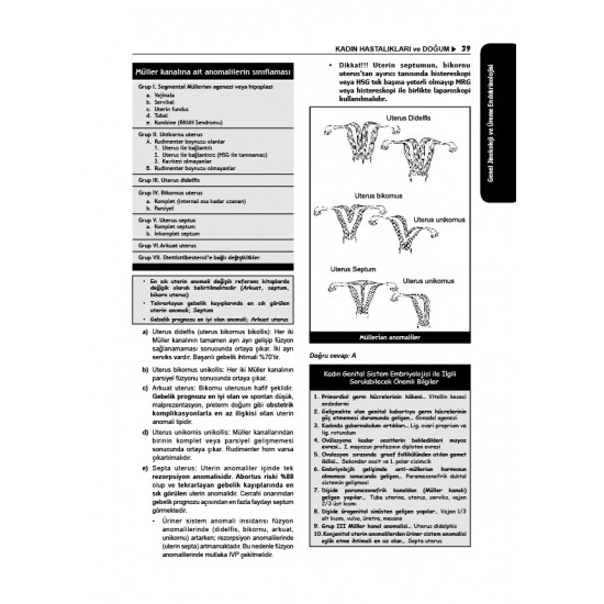 Tüm TUS Soruları ( 35.Baskı ) Kadın Doğum