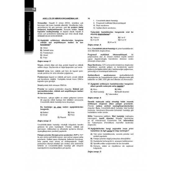 Klinisyen Soruları Mikrobiyoloji ( 17.Baskı )