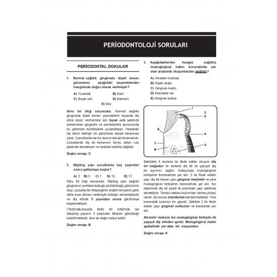 DUS Prodent Soruları ( 9.Baskı ) Peridontoloji